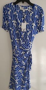 Zoe Dress Folia Duo Blue